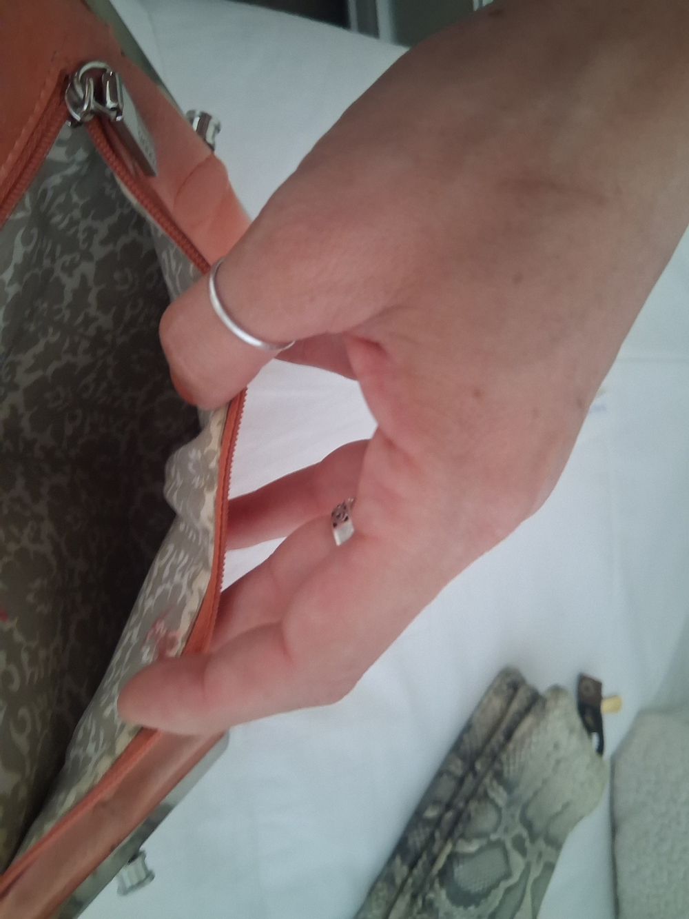HOBO Coral Leather Frame Clutch - Picture 4 of 7